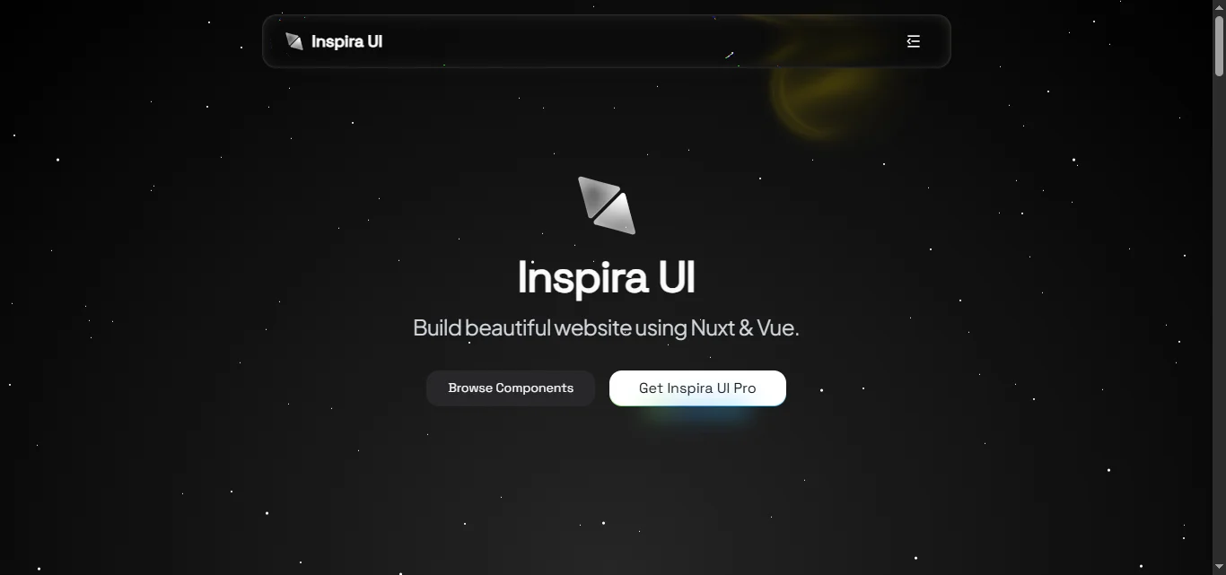 Inspira UI template preview